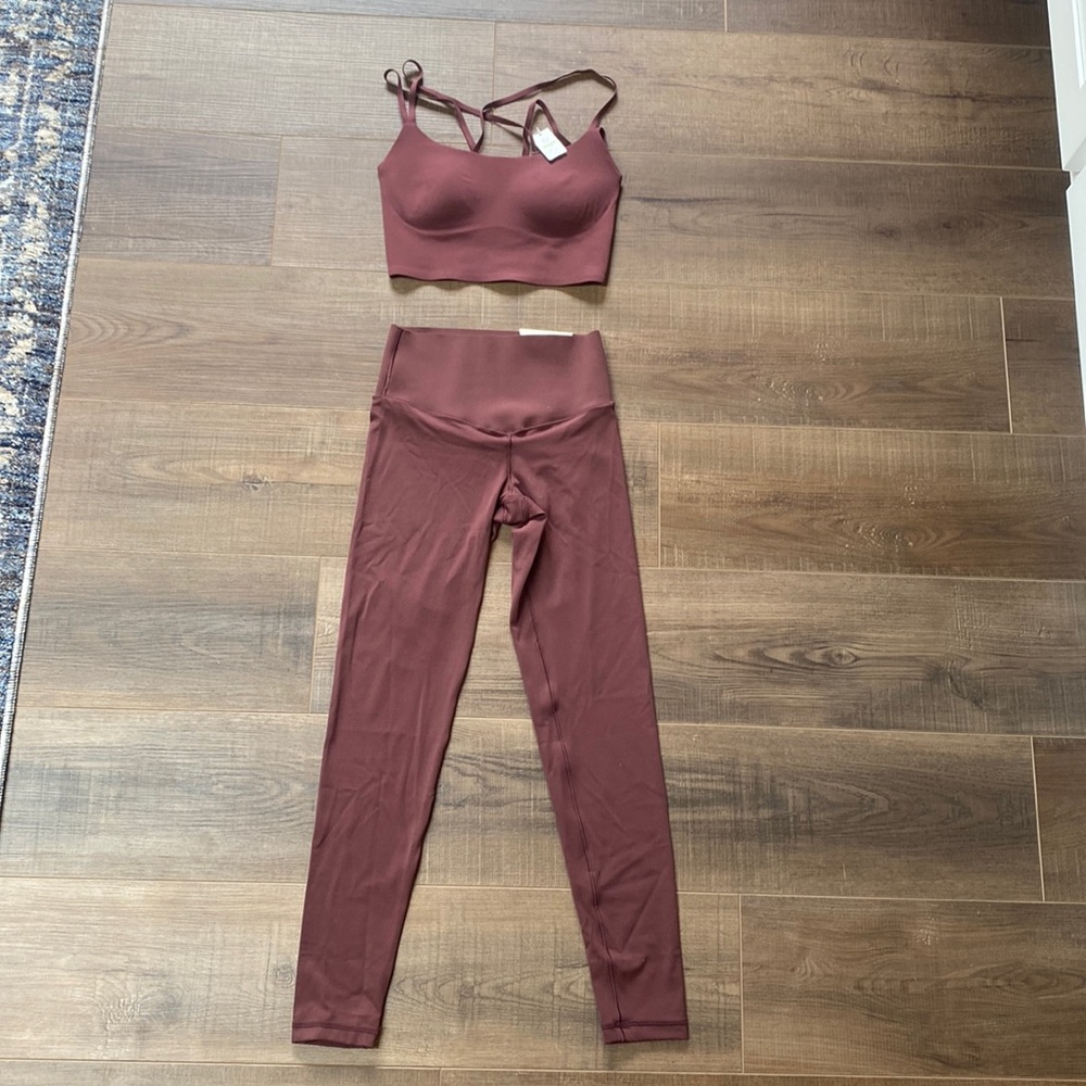 Aerie workout set; leggings and tank top with built in bra